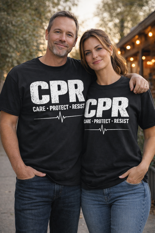 CPR T-Shirt — Care • Protect • Resist
