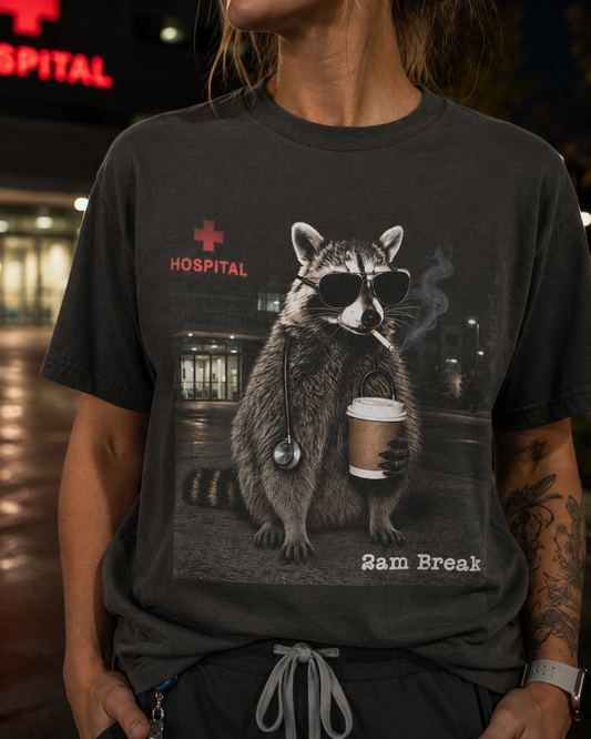 Raccoon Coffee Break T-Shirt