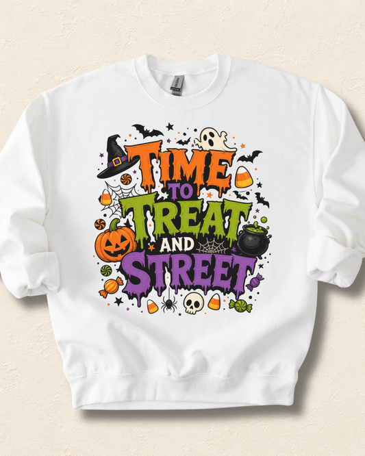 Time to Treat and Street Sweatshirt