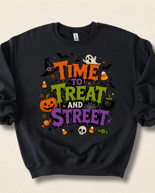 Time to Treat and Street Sweatshirt