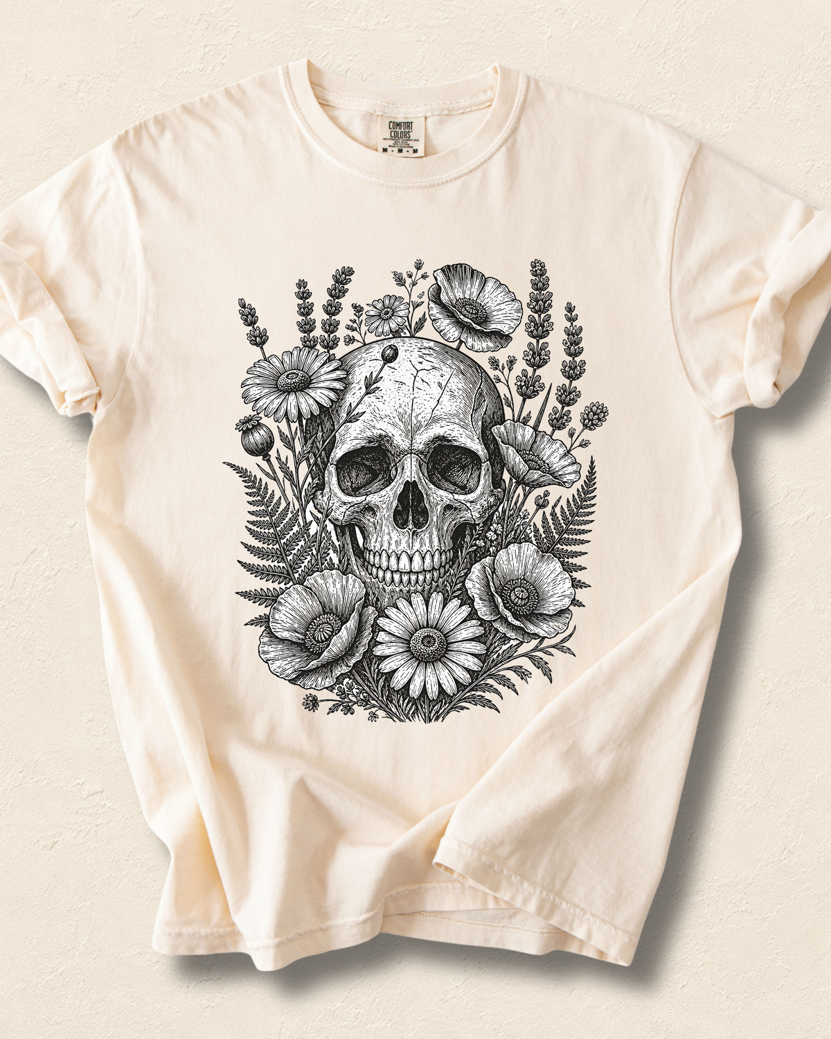Floral Skull T-Shirt