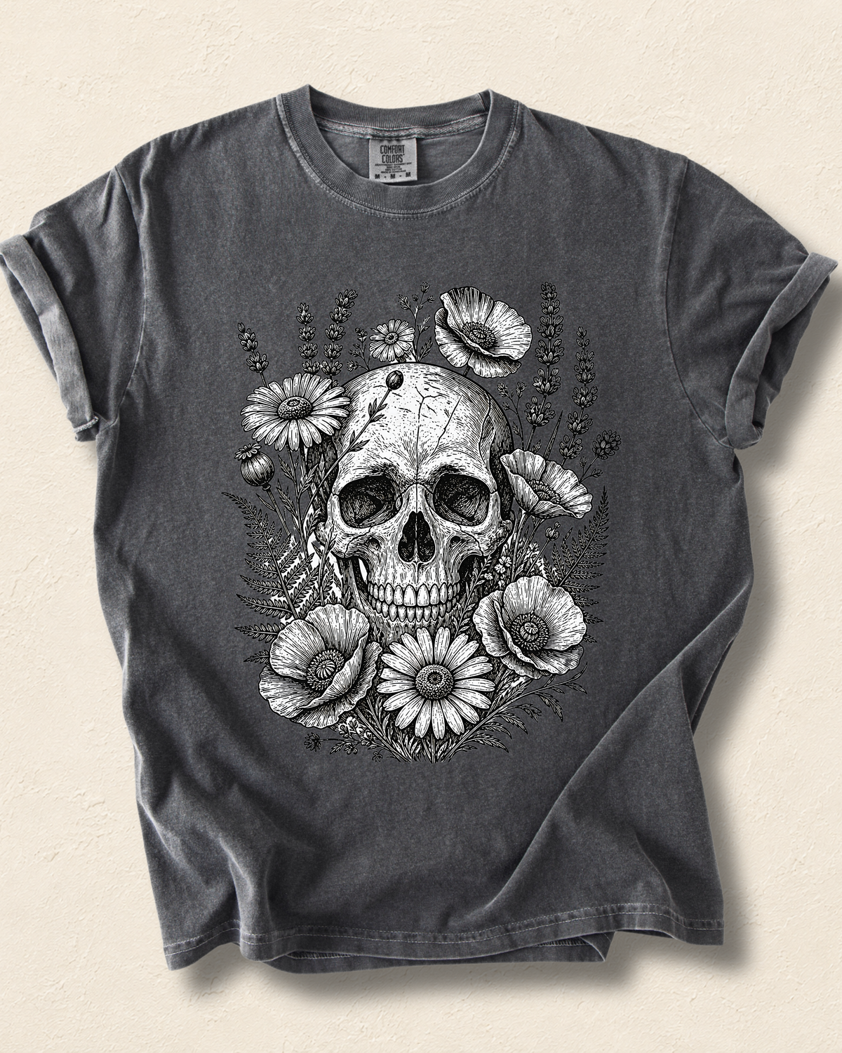 Floral Skull T-Shirt