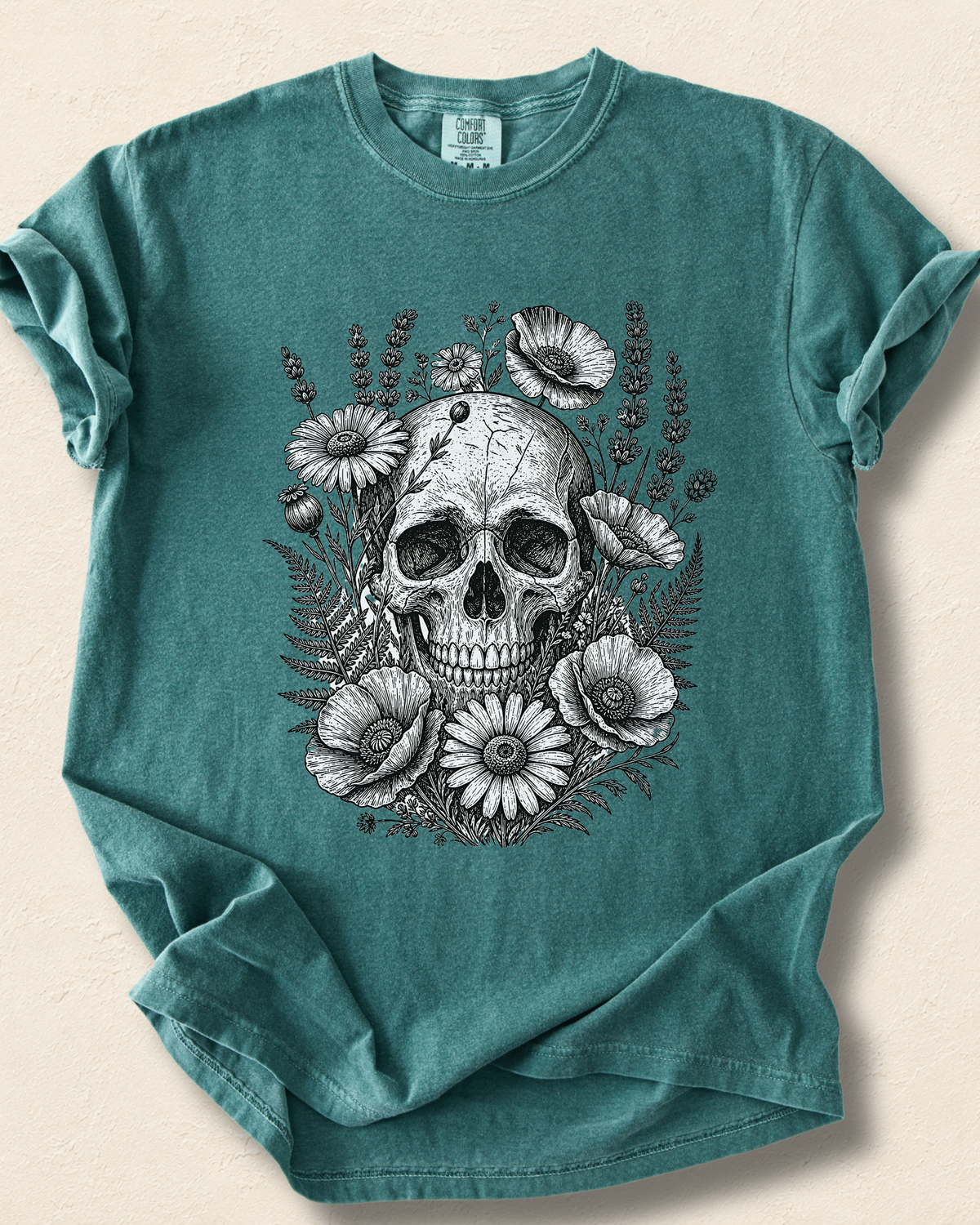 Floral Skull T-Shirt