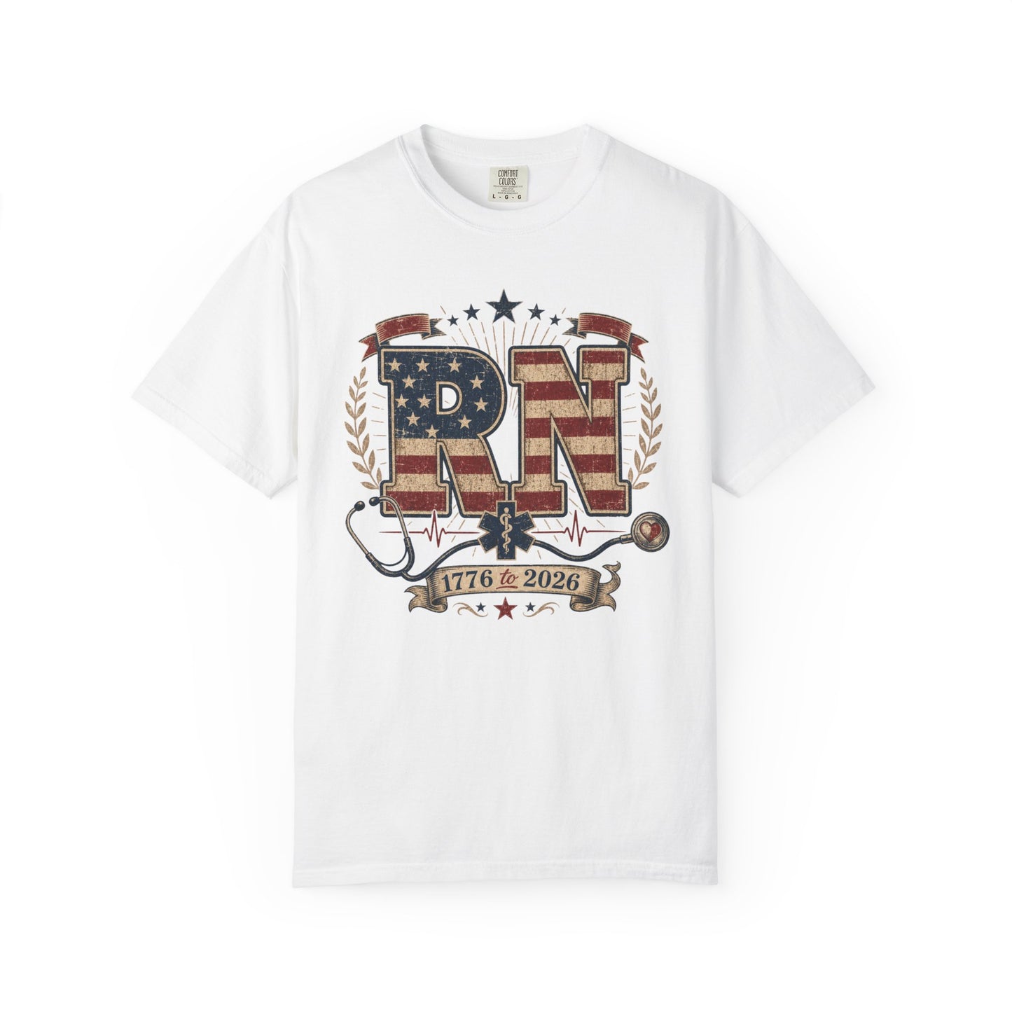 1776–2026 America 250 Anniversary Nurse Tee