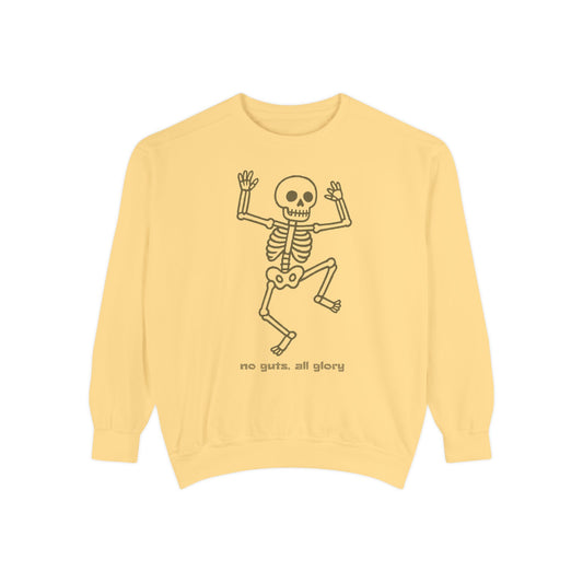 “no guts, all glory” sweatshirt